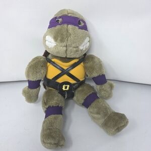 Vintage Plush Teenage Mutant Ninja Turtles 13" Donnie Donatello 1989 Playmates